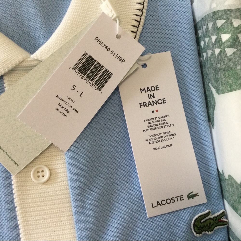LACOSTE Men’s Classic fit Polo Made in France - Picture 3 of 7